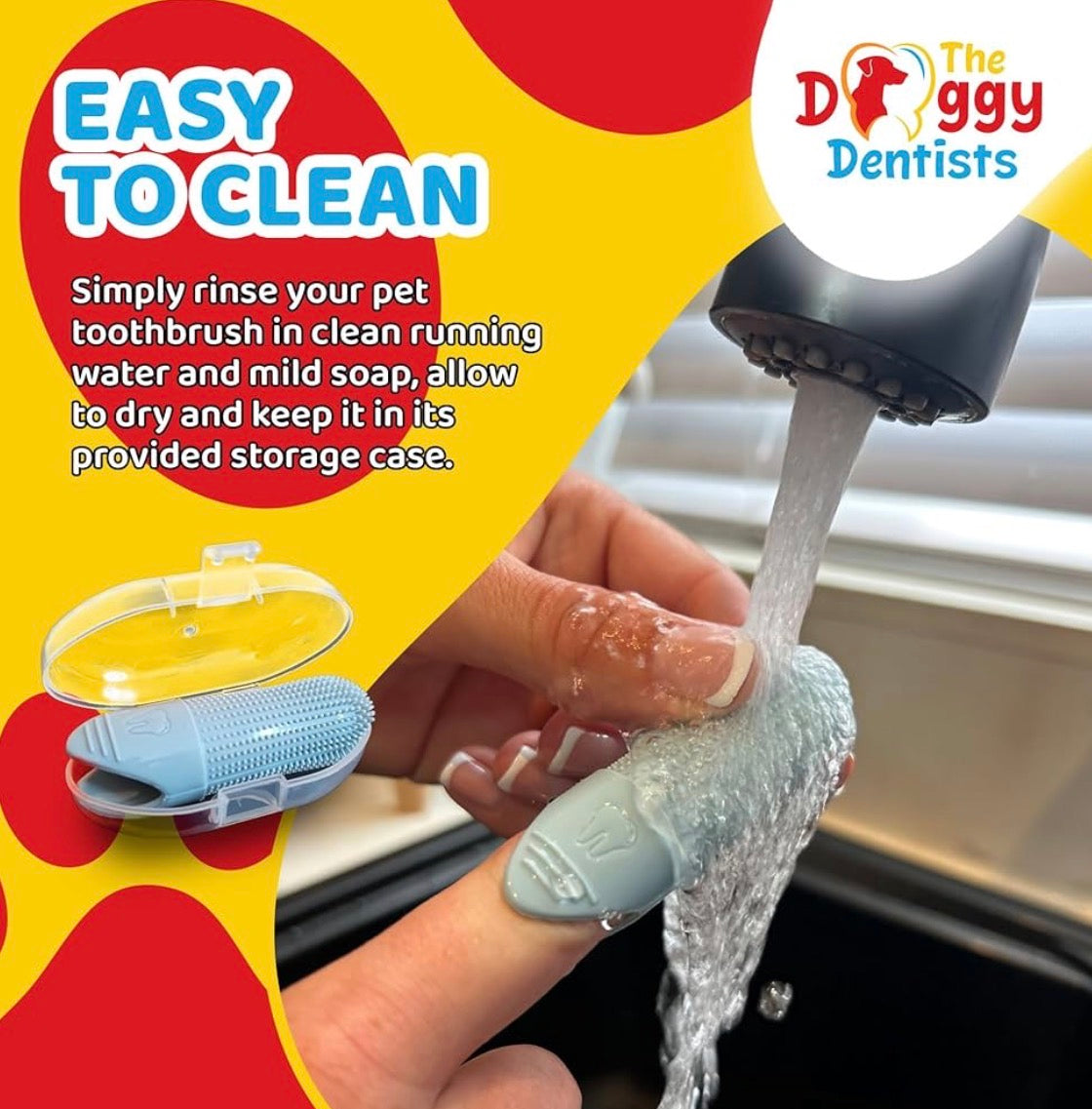 Pet Finger Toothbrush 2-Pack – 360° Silicone Dog & Cat Toothbrush for Tartar Control, Bad Breath & Daily Teeth Cleaning